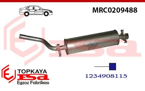 Mercedes 123 Kasa Arka Susturucu Borulu Benzinli 1976 > 1985