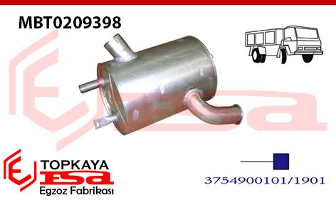 Mercedes Kamyon Mb Axor 2523 - 2528 Susturucu 2002 > 2008