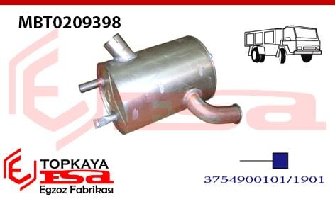 Mercedes Kamyon Mb Axor 2523 - 2528 Susturucu 2002 > 2008