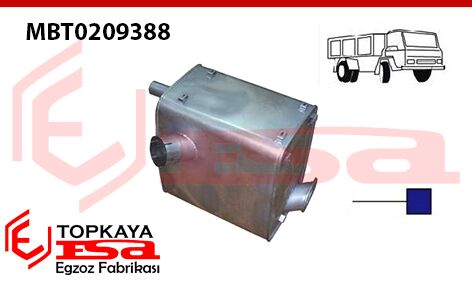 Mercedes Kamyon Mb Axor 2531 - 2535L Kare Susturucu 2002 > 2008