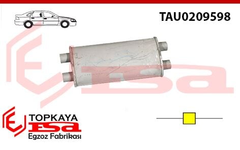 Ford Taunus 26M Orta Susturucu Çift Çıkış 1968 > 1972