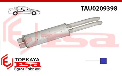 Ford Taunus 26M Arka Susturucu Çift Çıkış 1968 > 1972