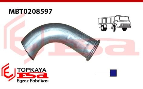 Mercedes Kamyon Mb Axor 2523 - 2528 Çıkış Borusu 2002 > 2008