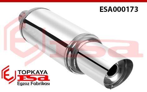 Yuvarlak Crom Silencerli ''Kapaklı'' Egzoz - Ф101