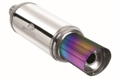Yuvarlak Crom Yanık Ağız Silencerli ''Kapaklı'' Egzoz - Ф101