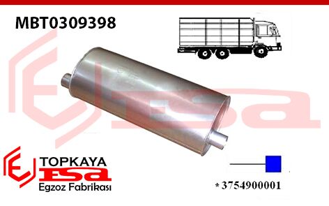 Mercedes Atego Yerli Kamyon Susturucu