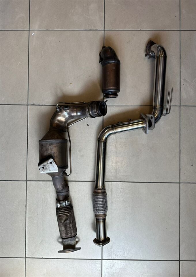 Mercedes E350 Dizel 3.0 Downpipe Spiralli