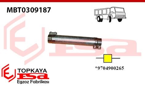 Mercedes Atego 1517 Kamyon Spiral Boru + Kelepçeli