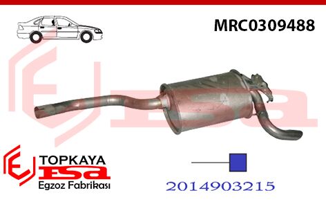 Mercedes 190 201 Kasa Arka Susturucu Borulu Benzinli Karbüratörlü 1982 > 1991