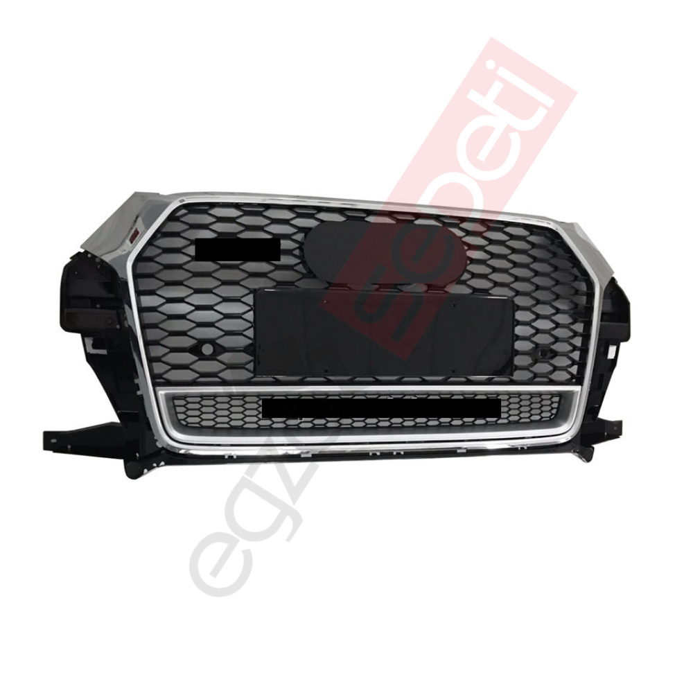 Audi Q3 RSQ3 Panjur Quattro Yazılı Krom/Siyah 2015-2018