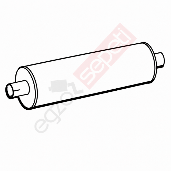 Iveco Egzoz Susturucu, E0, 8583864 Alusi, Tip:I,