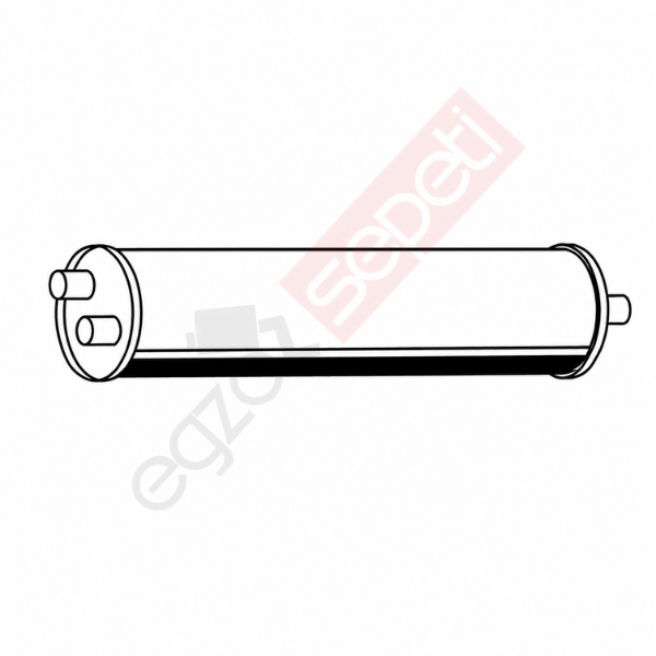 Mercedes Egzoz Susturucu, E1, 3834900301 1219 Alusi, Tip:I,