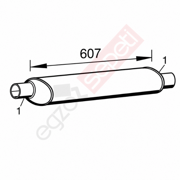 Iveco Cityclass Egzoz Susturucu, E1, 4661723 Alusi, Tip:I,