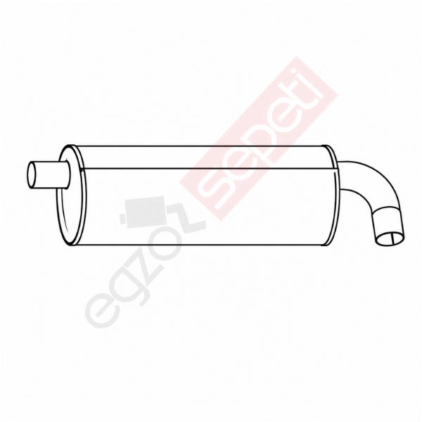 Renault Messenger Egzoz Susturucu, E1, 5000398049  Alusi, Tip:I,