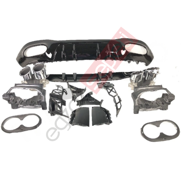 MERCEDES W177 DİFÜZÖR A45 KROM EGSOZ UCU 5D