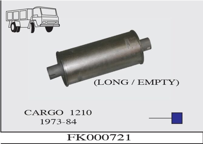 Ford Cargo 1210 Kamyonet Susturucu Kısa 1973 >1984