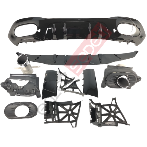 MERCEDES  W177 DİFÜZÖR A35 KROM EGSOZ UCU 4D