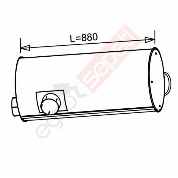 Iveco Turbostar Egzoz Susturucu, E1, 42092674  Alusi, Tip:Z,