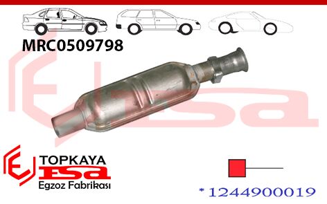 Mercedes 200 / 230E 124 Kasa Ön Susturucu Flanşlı 1985 > 1992