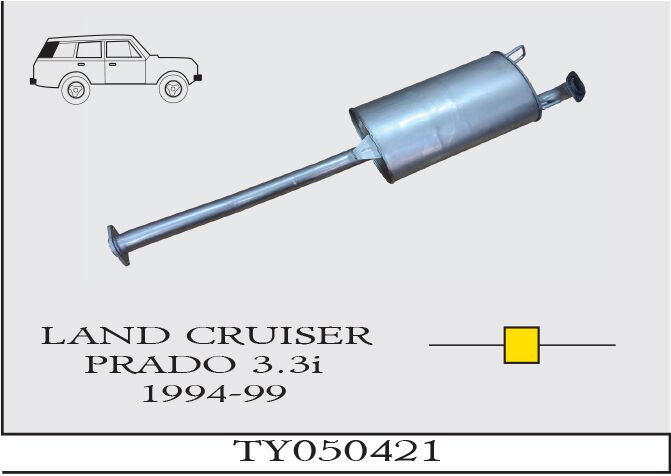 Toyota Land Cruıser Prado 3.3İ Orta Borulu Susturucu 1994-99