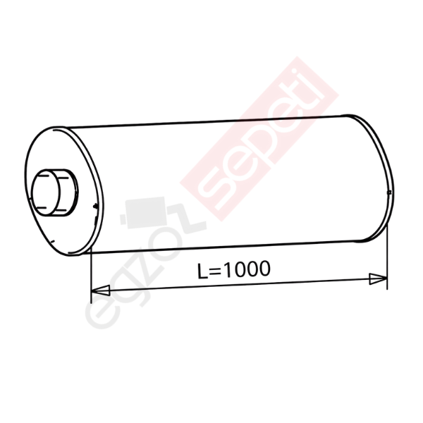 Iveco Egzoz Susturucu, E1, 42093376 Alusi, Tip:I,