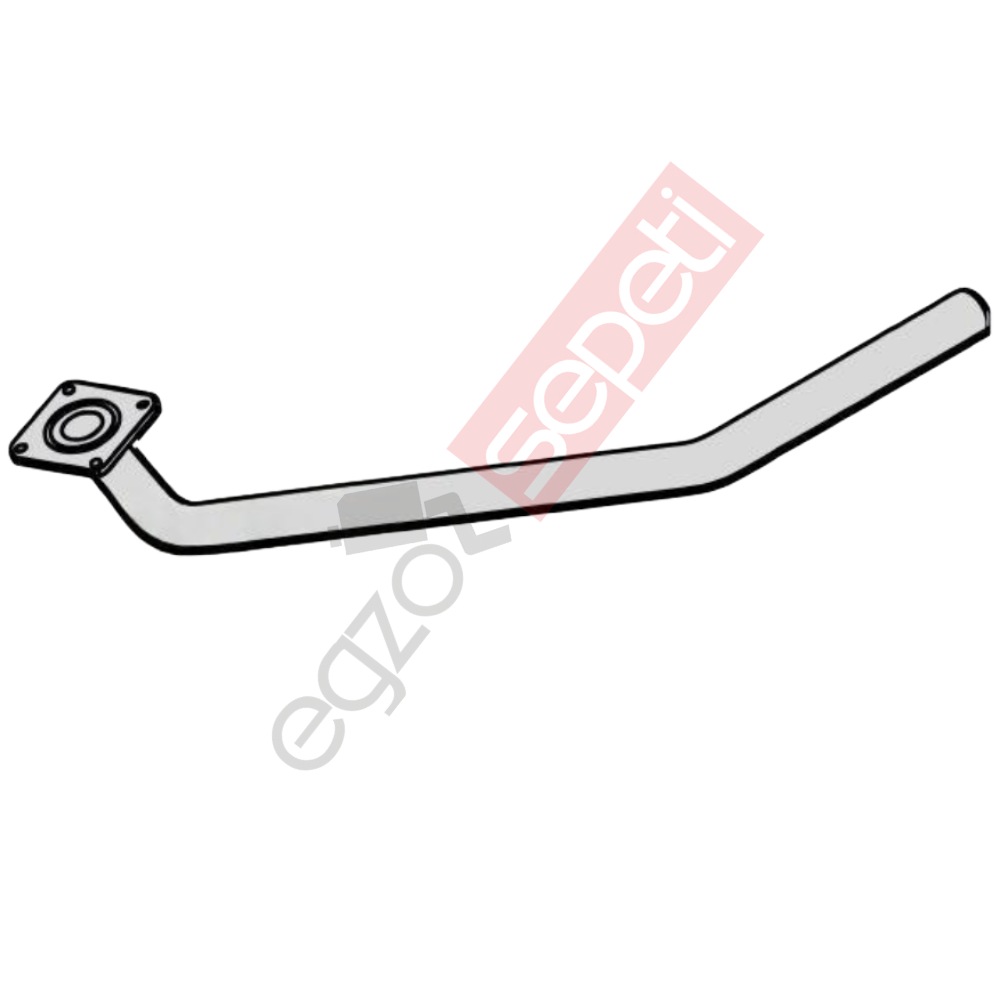 Volvo F Boru, Egzoz Ön, E0, 6772100 Volvo F Ø88,9 Alusi,