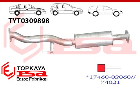 Toyota Corana Ön Borulu Susturucu 1.6 / 1.8 / 2.0İ 1992 > 1995