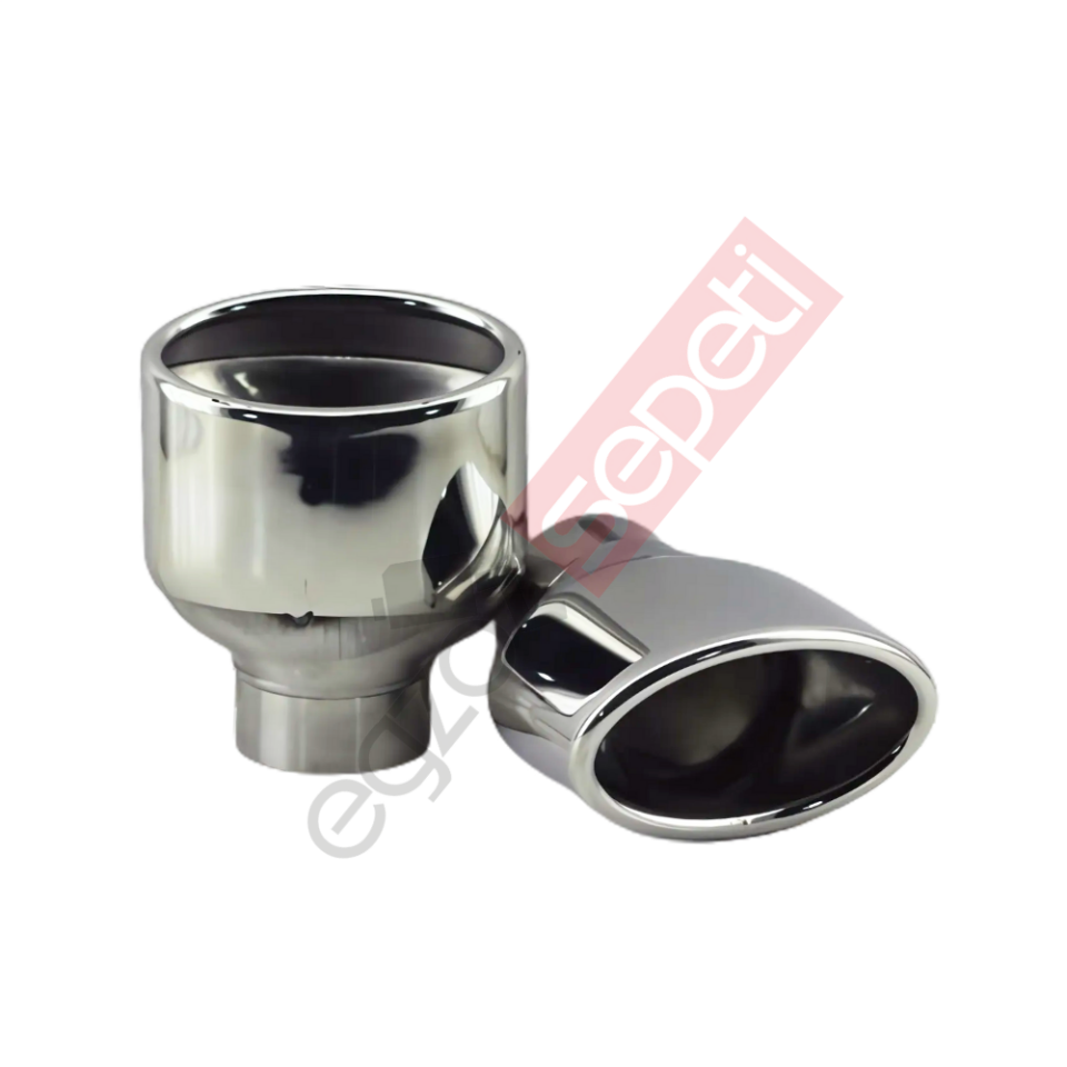 Krom Egzoz Ucu 304 Kalite Oval Çap Ölçüsü 6X10 Cm
