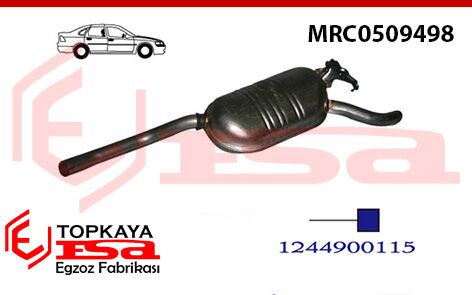 Mercedes 200 / 200E 124 Kasa Arka Susturucu Borulu 1985 > 1993