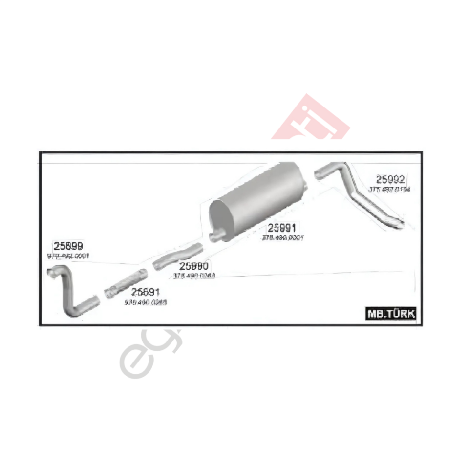 Mercedes Atego 1517 Ön Boru Egzoz