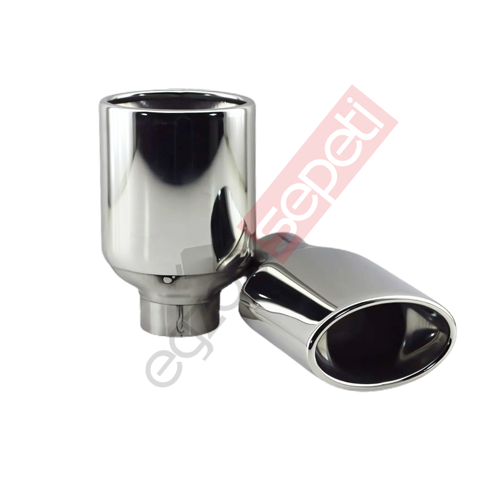 Krom Egzoz Ucu 304 Kalite Oval Çap Ölçüsü 6X10 Cm