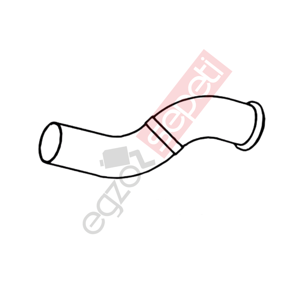 Volvo FL Boru, Egzoz Ön, E3, 3950040 Volvo FL Ø101,6 Alusi,