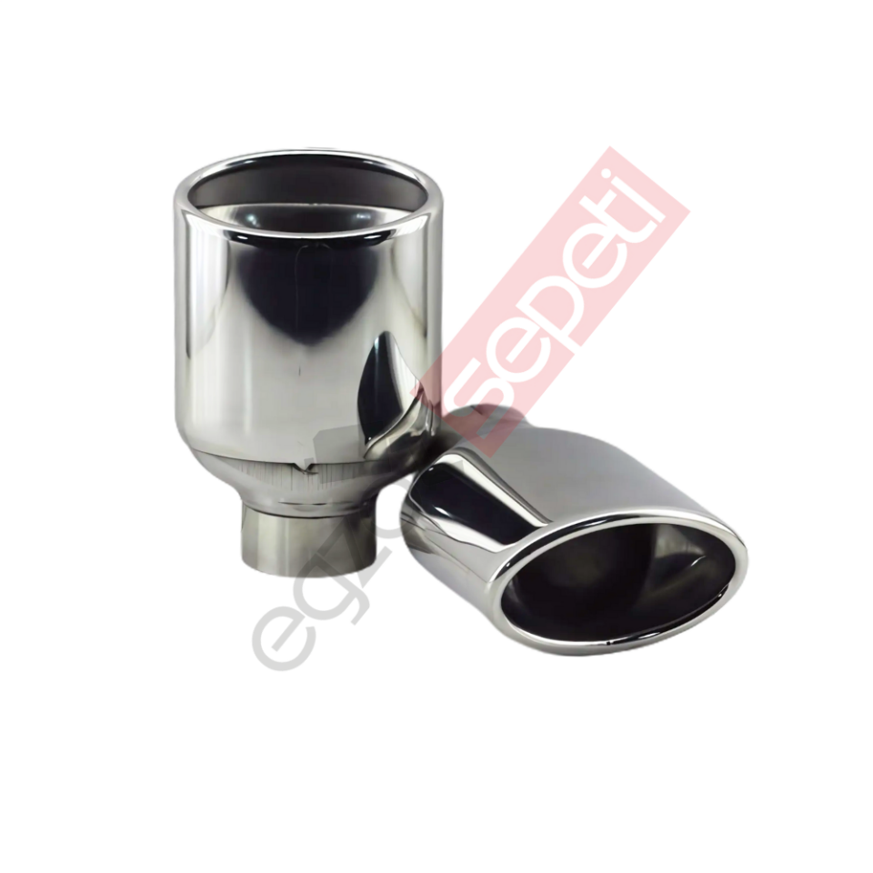 Krom Egzoz Ucu 304 Kalite Oval Çap Ölçüsü 6X10 Cm