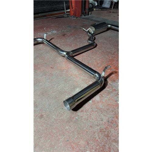 VW Golf 8 GTİ 2.0 Benzinli Downpipe Çift Krom Flanşlı Varex 70 mm Krom Borular