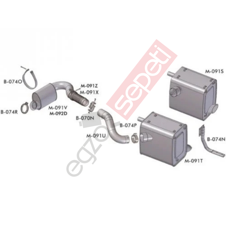 Mercedes Axor Arka Egzoz 4140 (2002 -11)