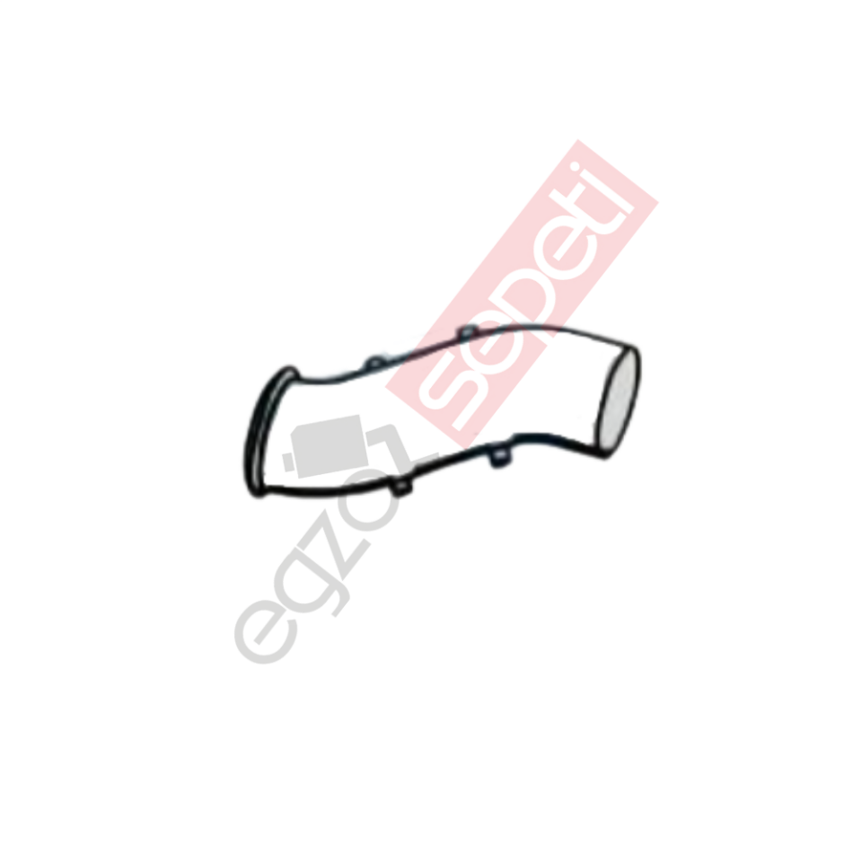 Renault Premium Boru, Egzoz Çıkış, E4, 7420772844 Renault Premium Ø127 Alusi,