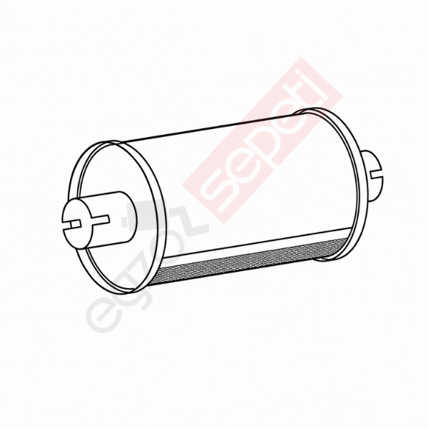 Dodge Egzoz Susturucu, E0, 73163576 Alusi, Tip:I,