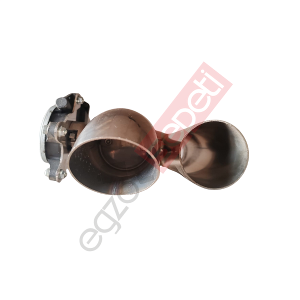 Krom Cutout Kumandalı Egzoz 60 mm + Kumandalı Egzoz Beyni
