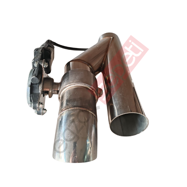 Krom Cutout Kumandalı Egzoz 60 mm + Kumandalı Egzoz Beyni