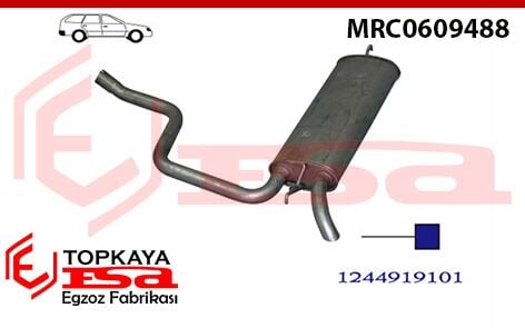 Mercedes 300Td 124 Kasa Arka Susturucu Borulu Sw 1985 > 1993