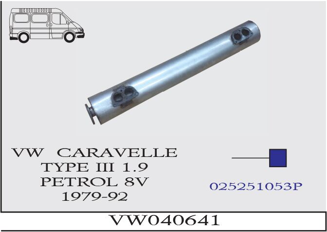 Volkswagen Caravella 3  1.9 Arka Susturucu Flş. 1979-92