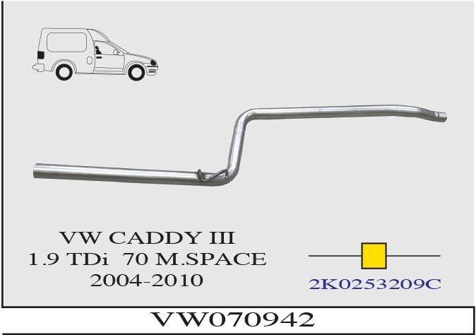 Volkswagen Caddy 3 1.9 Tdi Ara Boru 2004-10