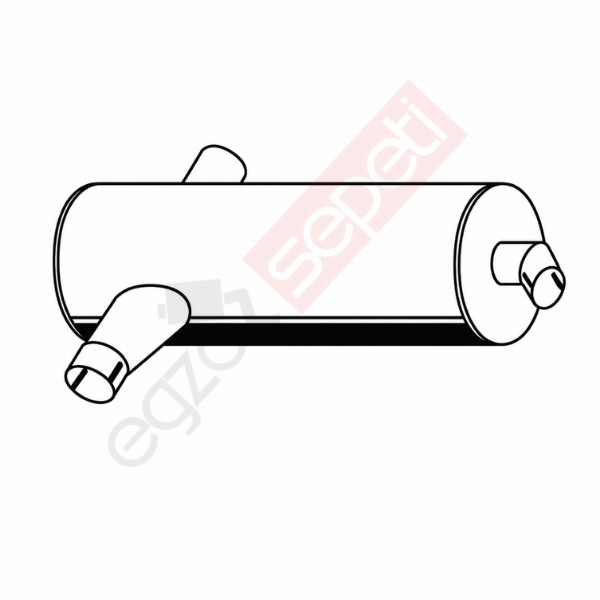 Mercedes 1935 Egzoz Susturucu, E1, 6454900001 Alusi, Tip:Z,
