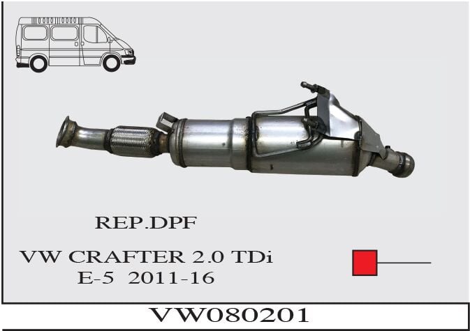 Volkswagen Crafter 2.0 Tdi Susturucu Pfy Eu-5 2011-16