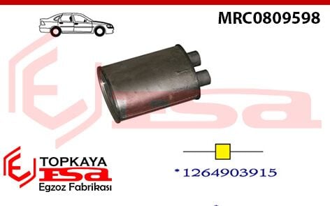 Mercedes 500 / 420 126 Kasa Orta Susturucu 1985 > 1991