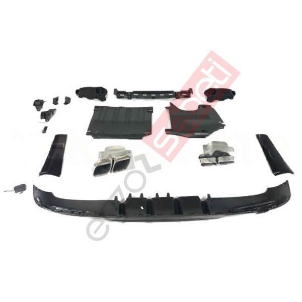 MERCEDES W206 DİFÜZÖR C63 + EGSOZ UCU C63 SİLVER