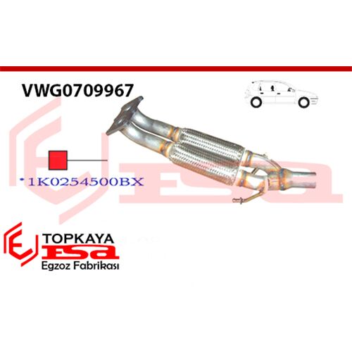 Volkswagen Tiguan 1.6İ Ön Boru 2 Sprialli 2004 >…