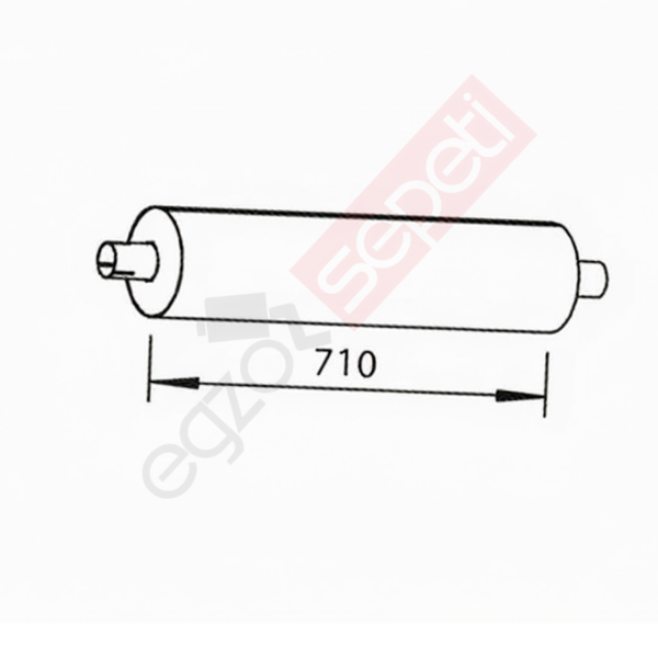Iveco Cityclass Egzoz Susturucu, E1, 8568151  Alusi, Tip:I,