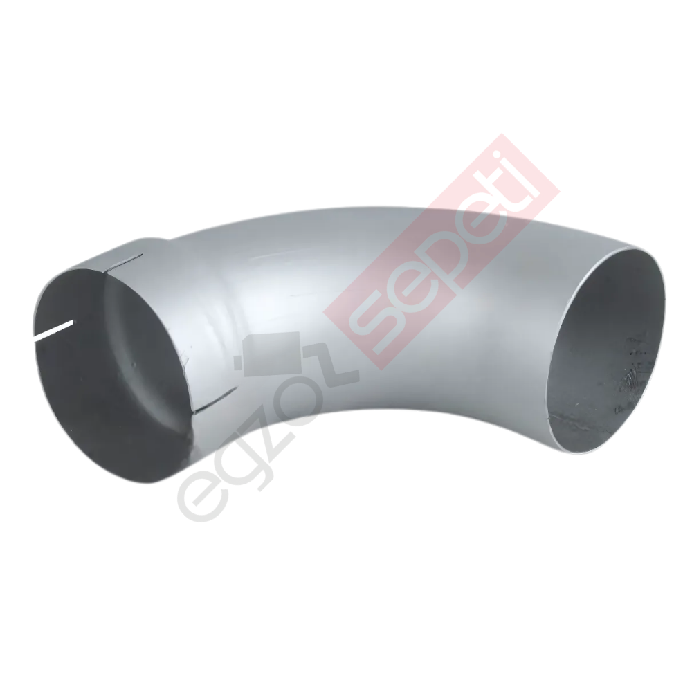 Üniversal Boru, Üniversal Dirsek, A:90° Ø127 L1:191 L2:191 T:2,50 Mm Alusi Id1:Ø128