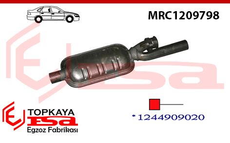 Mercedes E220 124 Kasa Ön Susturucu Baskılı Flanşlı 1992 > 1995